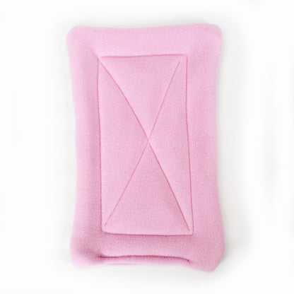 Pair of Absorbent Baby Pink Fleece Pee Pads For Guinea Pig
