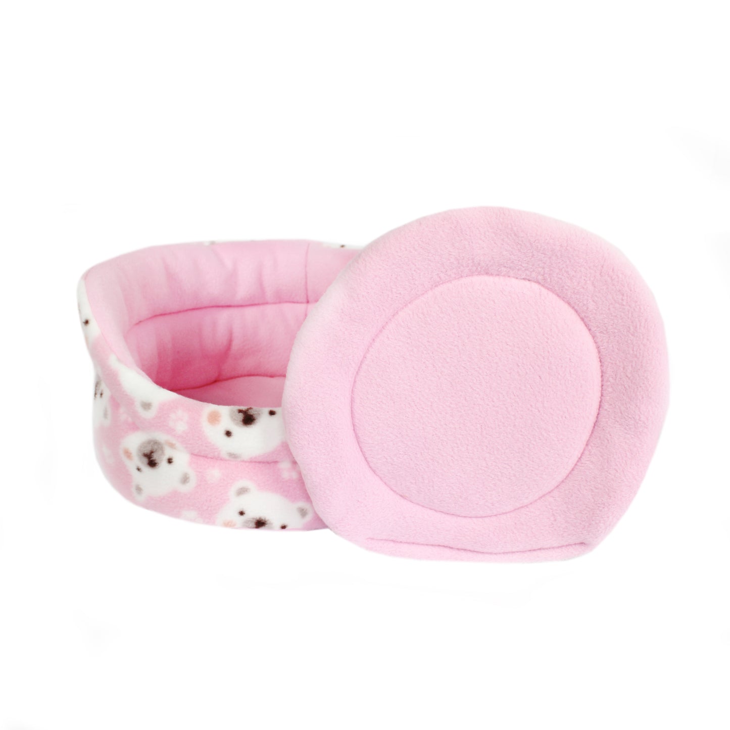 Pink Polar Bear Cuddle Cup Bed
