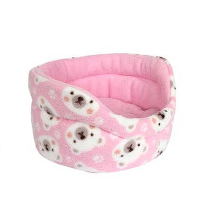 Pink Polar Bear Cuddle Cup Bed
