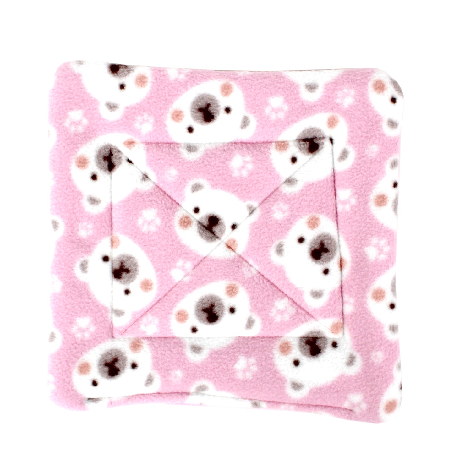 Pink Polar Bear Large Square Pee Pad
