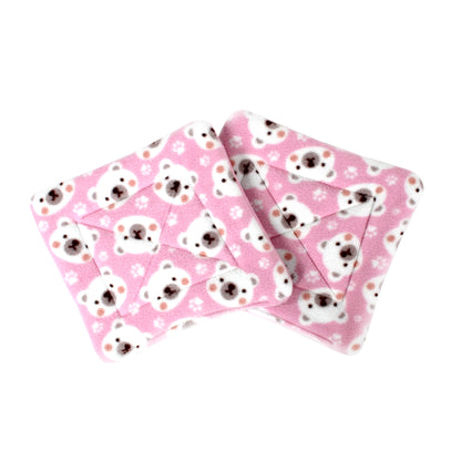Square Pink Polar Bear Pee Pads