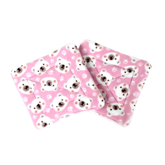 Square Pink Polar Bear Pee Pads
