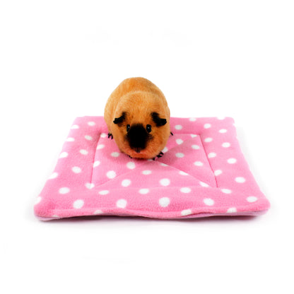 Large Pink Polka Dot Pee Pad for Guinea Pigs