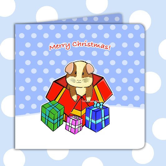 Pack Of 7 Guinea Pig Christmas Cards
