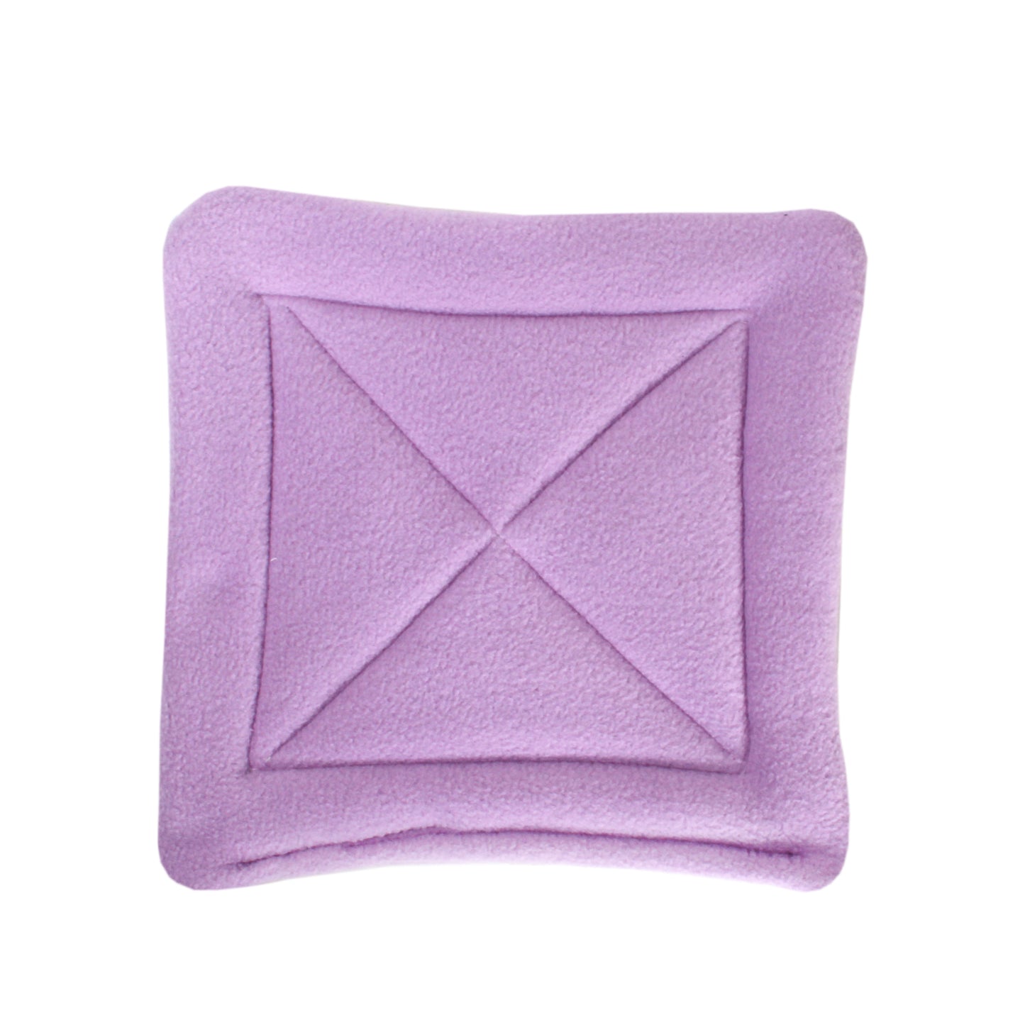 Purple Guinea Pig Pattern Hidey Hut, top view of the lilac pee pad