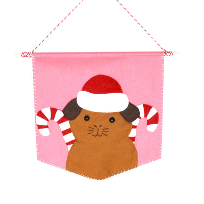 Guinea Pig Flag - Christmas Wall Tapestry