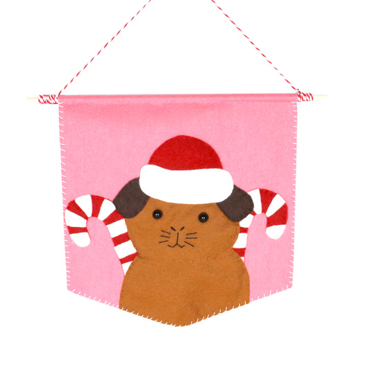 Guinea Pig Flag - Christmas Wall Tapestry