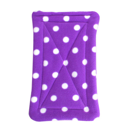 Absorbent Purple Polka Dot Fleece Guinea Pig Pee Pad