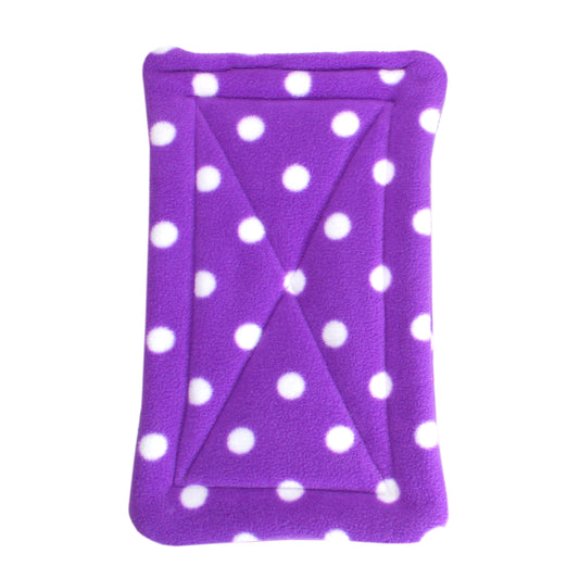 Absorbent Purple Polka Dot Fleece Guinea Pig Pee Pad