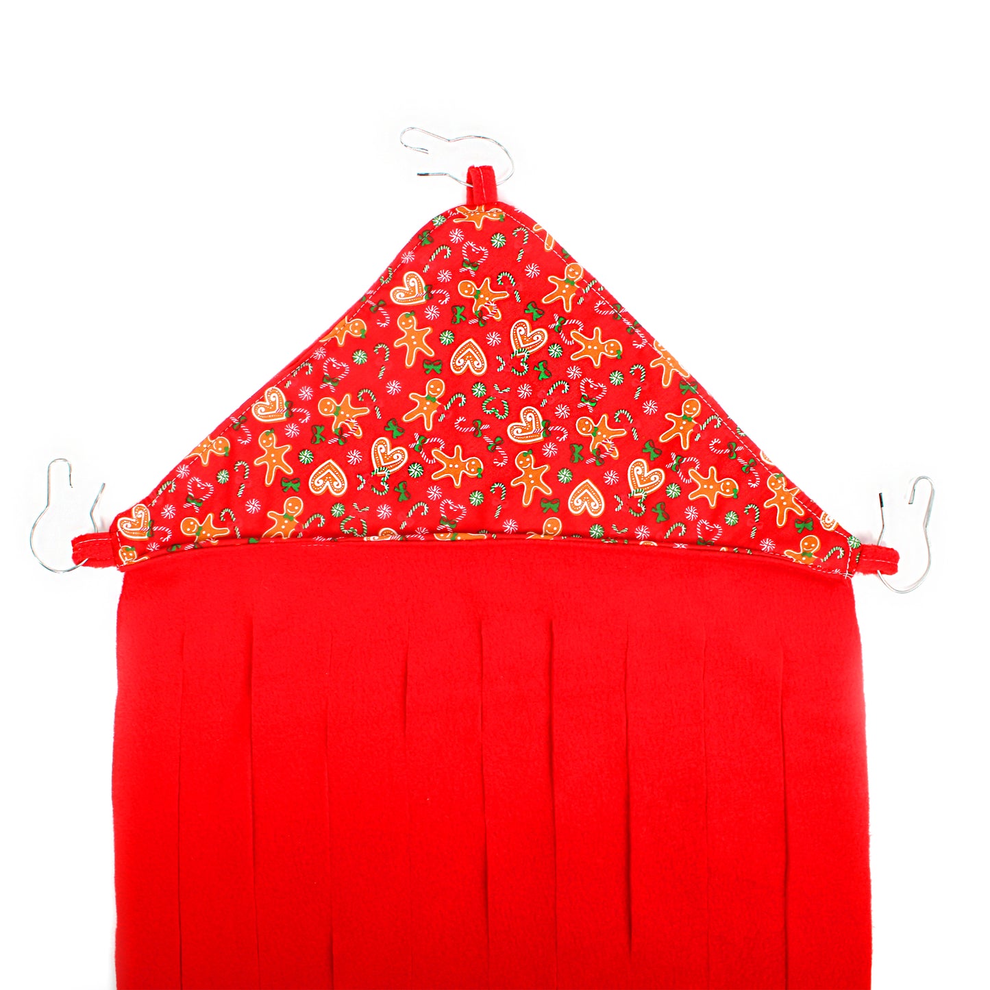 Red Gingerbread Corner Fleece Forest