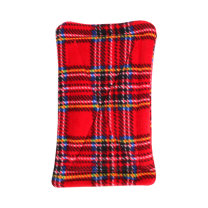 Absorbent Red Tartan Fleece Guinea Pig Pee Pad