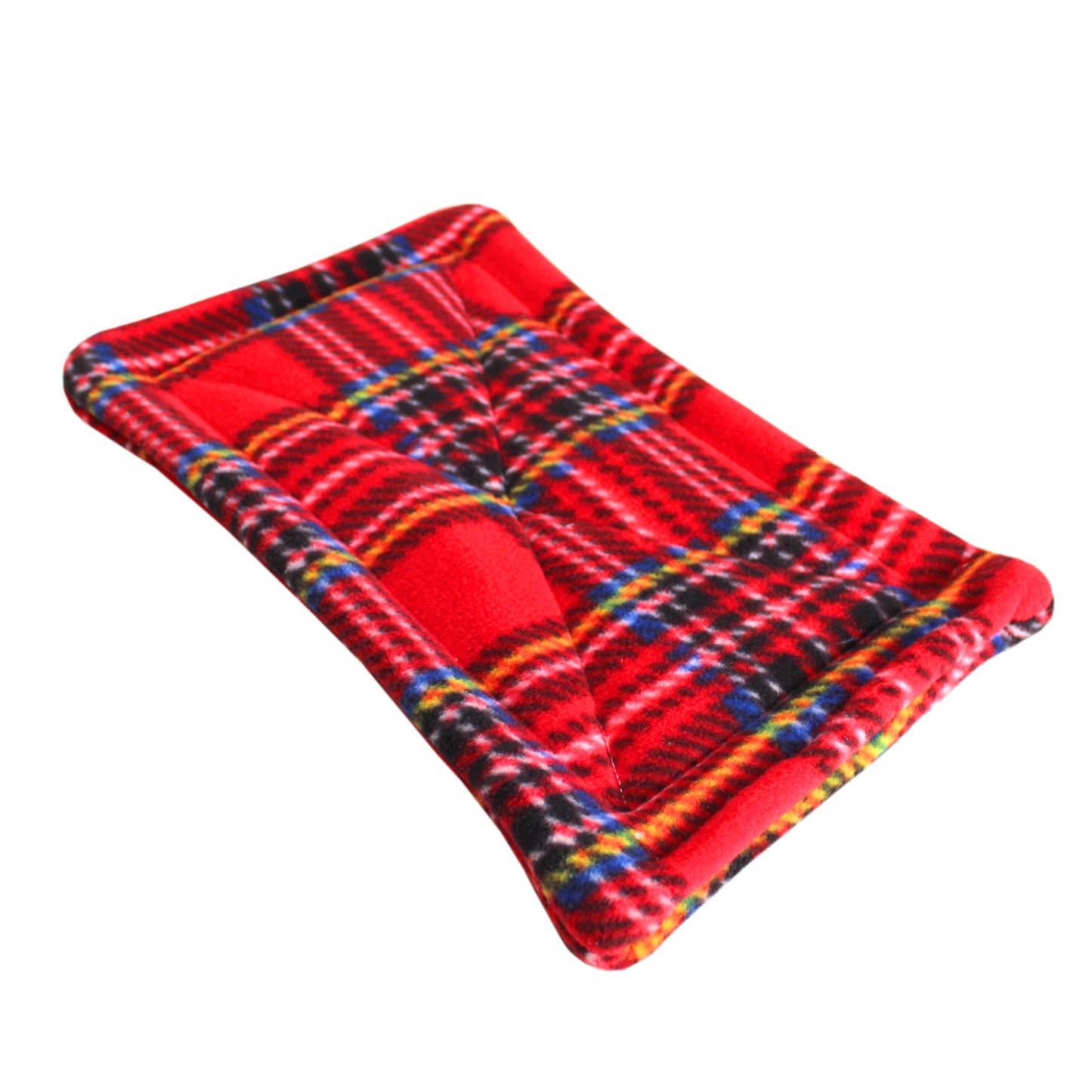 Absorbent Red Tartan Fleece Guinea Pig Pee Pad