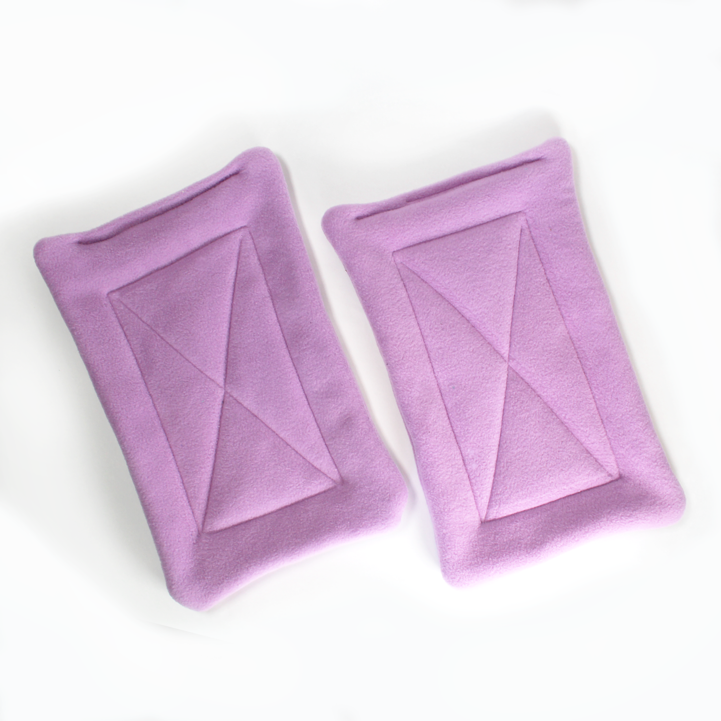Pair of Absorbent Lilac Fleece Pee Pads For Guinea Pig