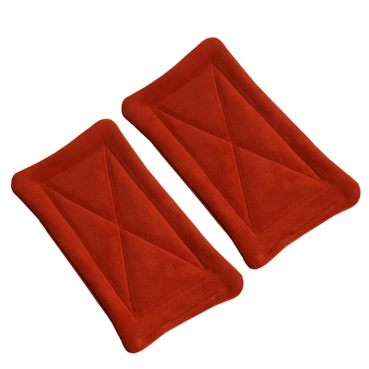 Pair of Absorbent Rust Fleece Pee Pads For Guinea Pig