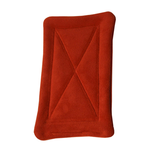 Pair of Absorbent Rust Fleece Pee Pads For Guinea Pig