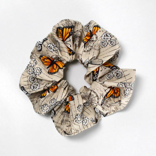Steampunk Butterfly Hair Scrunchie, victorian hair accessories