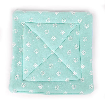 Mint Frost Snowflake Large Square Pee Pad