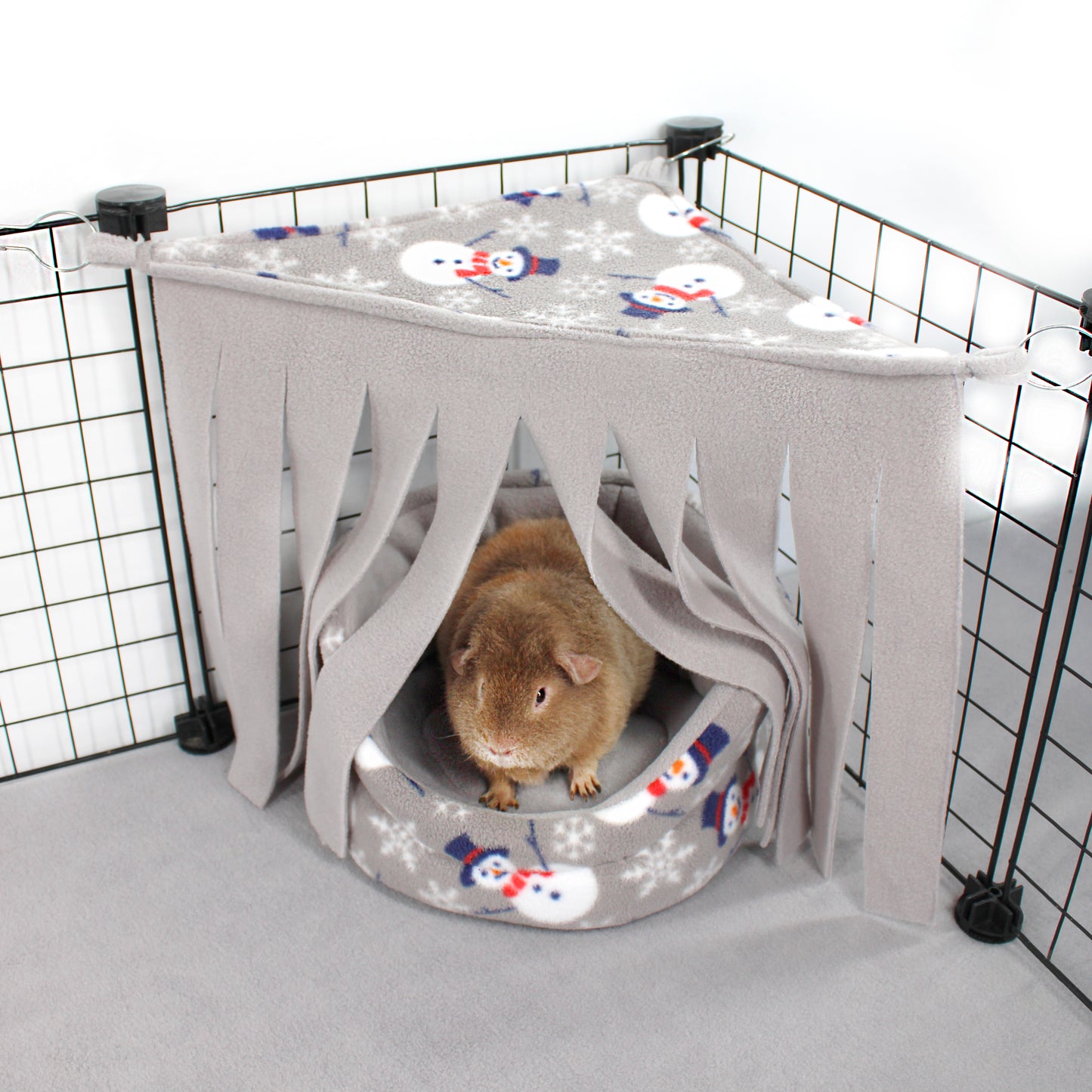 Pet hammock with a small animal inside in a pet cage