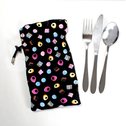 Liquorice Allsorts Travel Cutlery  Bag
