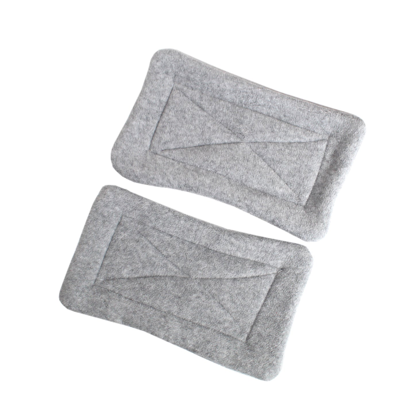 Pair of Absorbent Gray Fleece Pee Pads For Guinea Pig