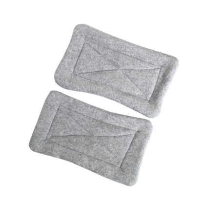 Pair of Absorbent Gray Fleece Pee Pads For Guinea Pig