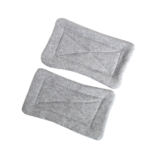 Pair of Absorbent Gray Fleece Pee Pads For Guinea Pig