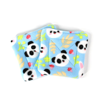 Blue Panda Bear Water Bottle Drip Pads