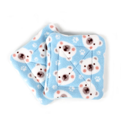Blue Polar Bear Water Bottle Drip Pads