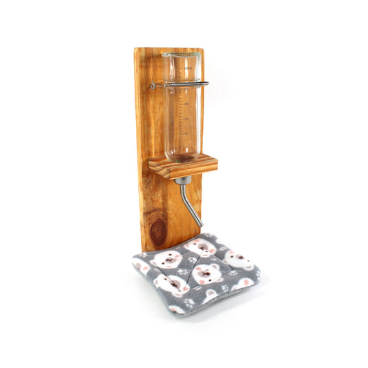 Grey Polar Bear Water Bottle Drip Pads for Small Animals
