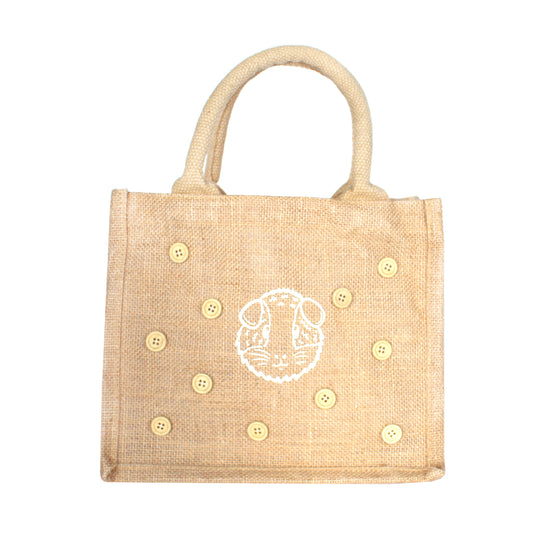Small Guinea Pig Hessian Bag